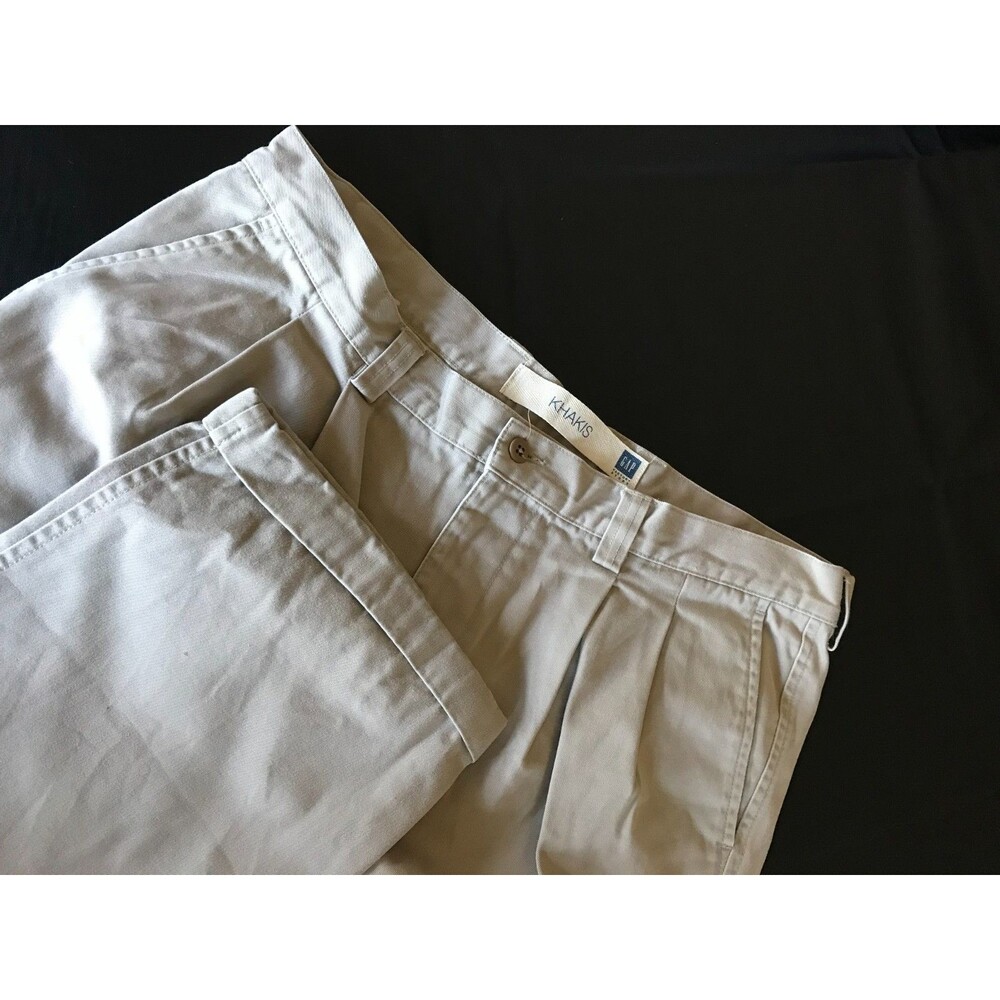 Vintage Gap factory Chino Loose Pants Men’s Size 38x30 Khaki Baggy Wide Leg Cuff